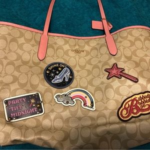 Disney X coach large magnet button tote. No marks, rips, tears, nothing.Like new